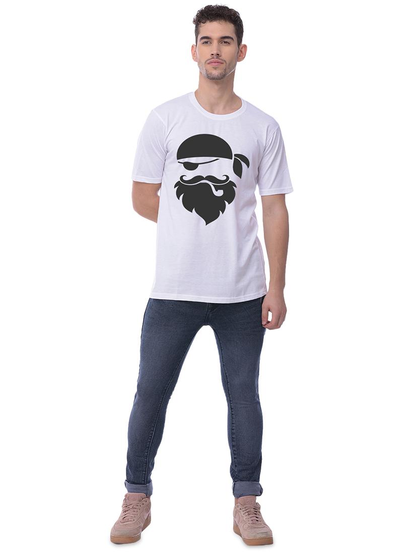 white chest print t-shirt - 16908611 - Zoom Image - 3