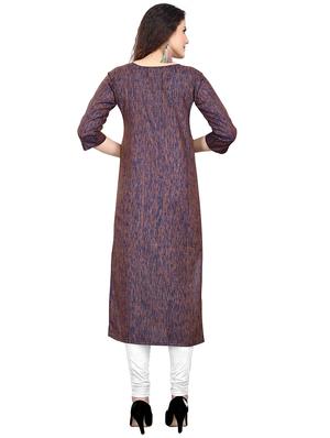 embroidered straight kurta - 16908965 - Standard Image - 3