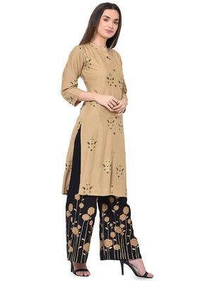 foil print straight kurta - 16908981 - Standard Image - 2