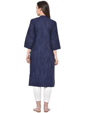 solid straight kurta - 16908991 - Standard Image - 3