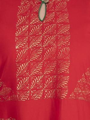 gold print flared kurta - 16909492 - Standard Image - 4