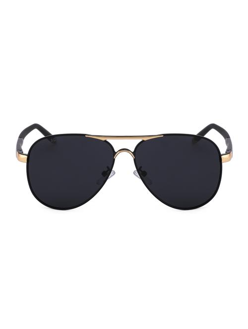 royal son hd vision polarized classic retro aviator mens unisex sunglasses -black - 16909573 - Standard Image - 1