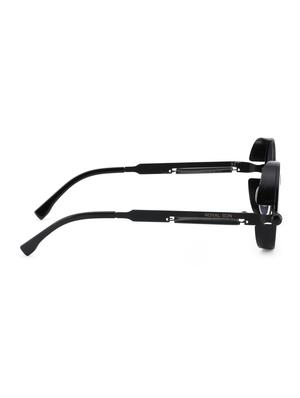 royal son hd polarized round mens women sunglasses- black - 16909575 - Standard Image - 3