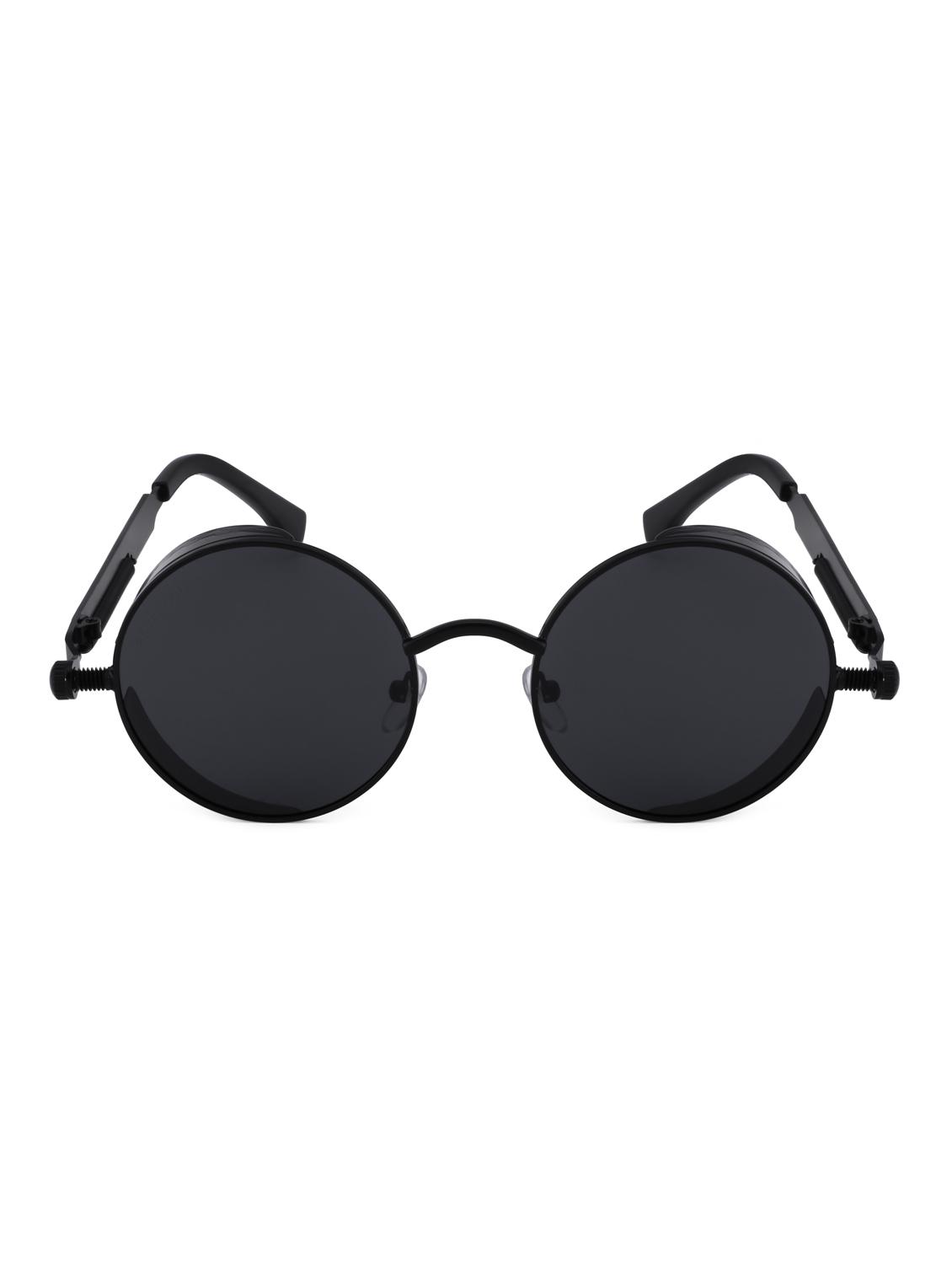 royal son hd polarized round mens women sunglasses- black - 16909575 - Zoom Image - 1