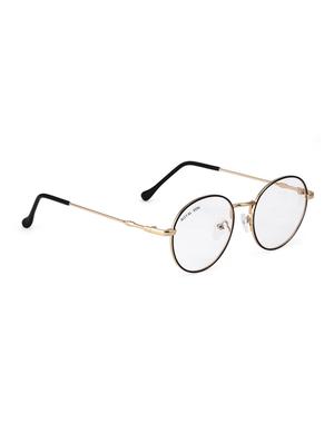 royal son full rim metal round anti-reflection eyeglasses frame - gold - 16909743 - Standard Image - 2