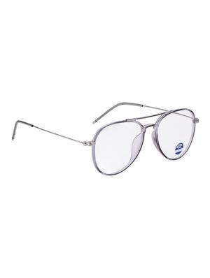 royal son blue cut light ray block glasses anti-glare lens mens spectacle frame - grey - 16909744 - Standard Image - 2