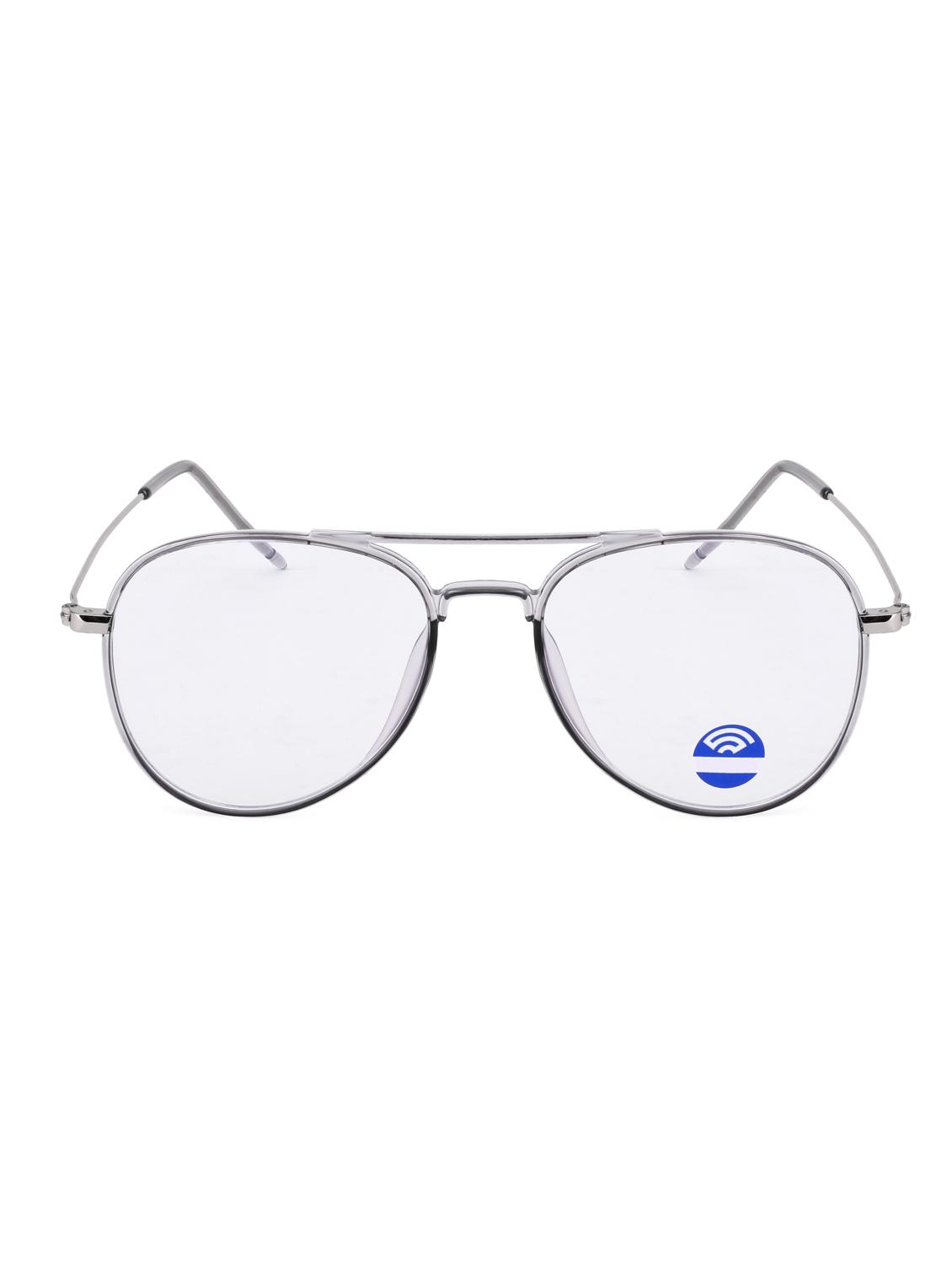 royal son blue cut light ray block glasses anti-glare lens mens spectacle frame - grey - 16909744 - Zoom Image - 1