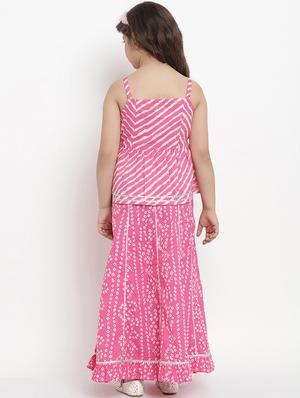 pink cotton lehnga choli - 16909755 - Standard Image - 3