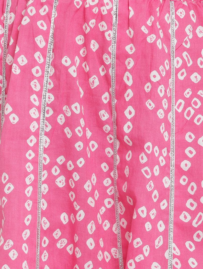 pink cotton lehnga choli - 16909755 - Zoom Image - 5