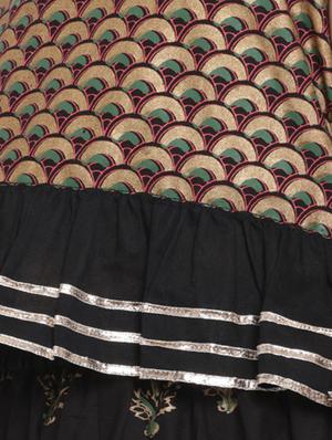 black printed lehnga choli - 16909756 - Standard Image - 4