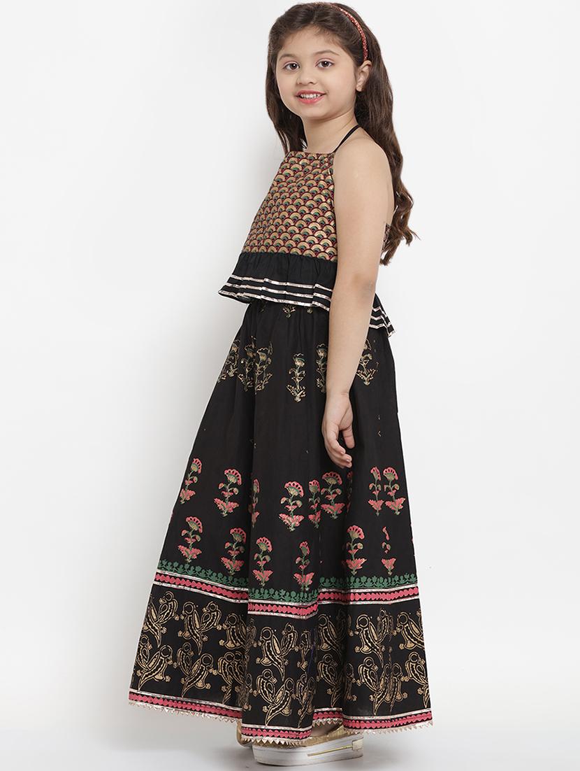 black printed lehnga choli - 16909756 - Zoom Image - 2
