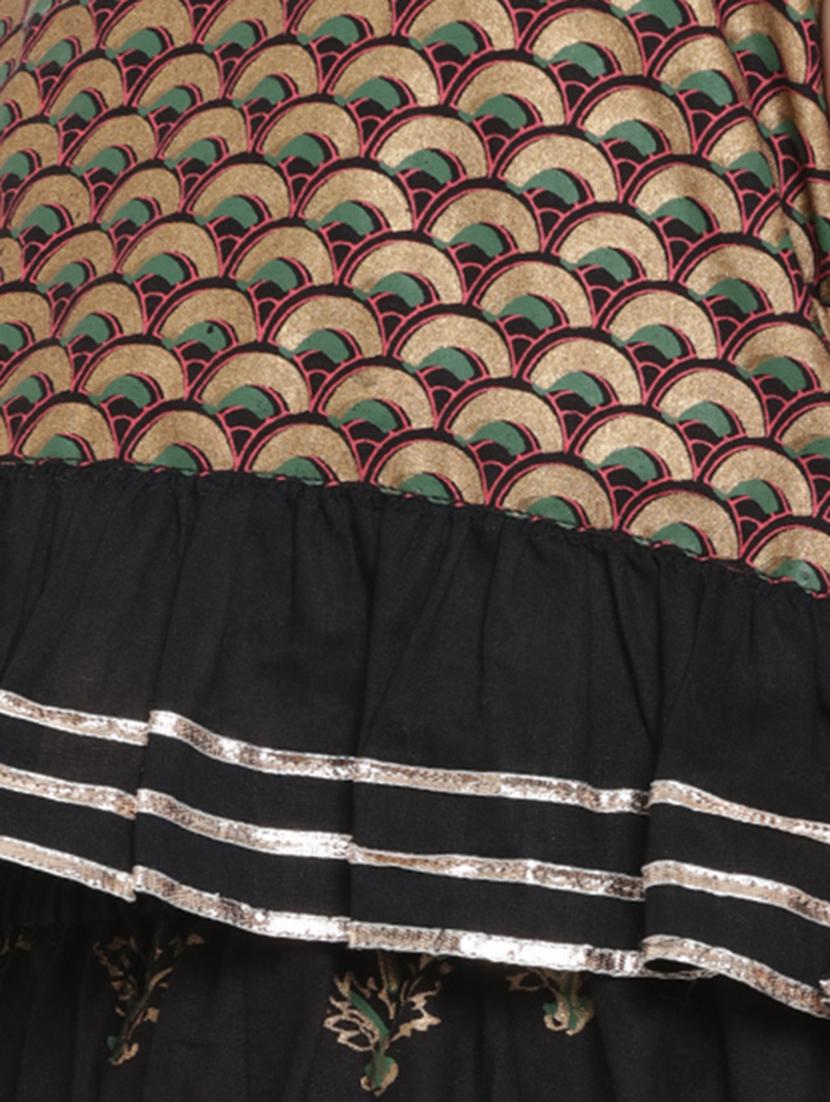 black printed lehnga choli - 16909756 - Zoom Image - 4