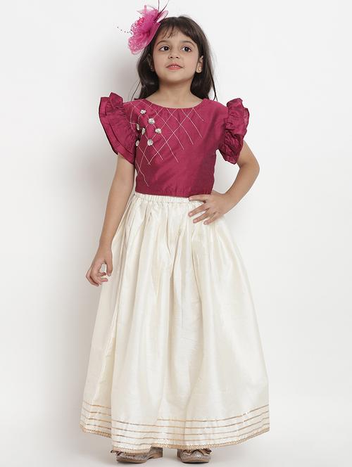red silk blend lehnga choli - 16909759 - Standard Image - 1