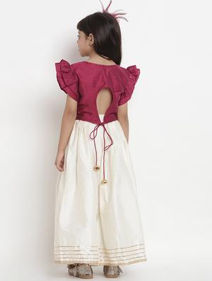 red silk blend lehnga choli - 16909759 - Standard Image - 3