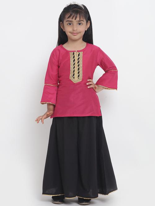pink cotton lehnga choli - 16909768 - Standard Image - 1
