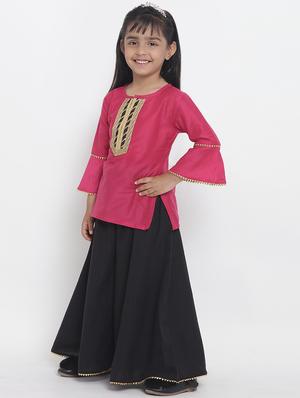 pink cotton lehnga choli - 16909768 - Standard Image - 2