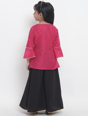 pink cotton lehnga choli - 16909768 - Standard Image - 3