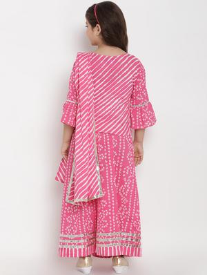 pink cotton lehnga choli - 16909771 - Standard Image - 3