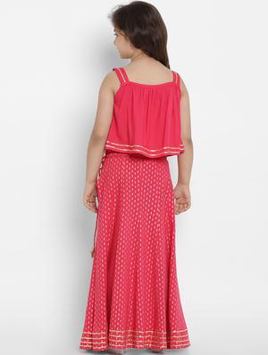 pink cotton lehnga choli - 16909784 - Standard Image - 3