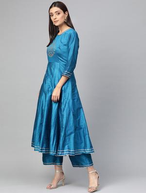 gold kurta skirt set - 16909916 - Standard Image - 2