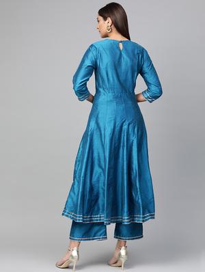 gold kurta skirt set - 16909916 - Standard Image - 3