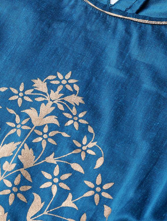 gold kurta skirt set - 16909916 - Zoom Image - 4