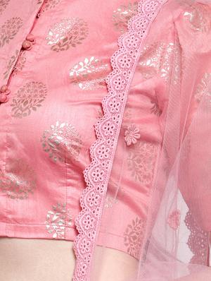 pastel tiered flared lehenga - 16910532 - Standard Image - 4