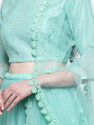 pastel tiered flared lehenga - 16910533 - Standard Image - 4
