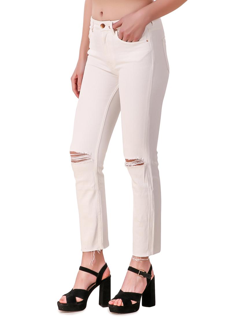 slim fit knee slit jeans - 16910800 - Zoom Image - 2