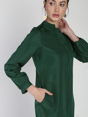 concealed placket shirt dress - 16911296 - Standard Image - 4