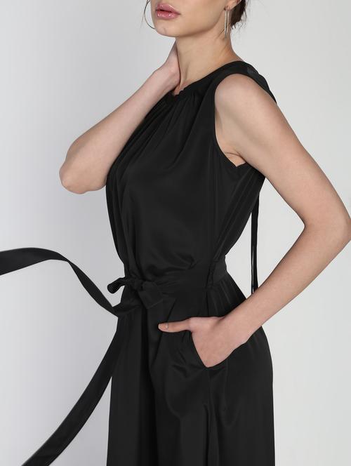 tie knot detail flared dress - 16911304 - Standard Image - 1