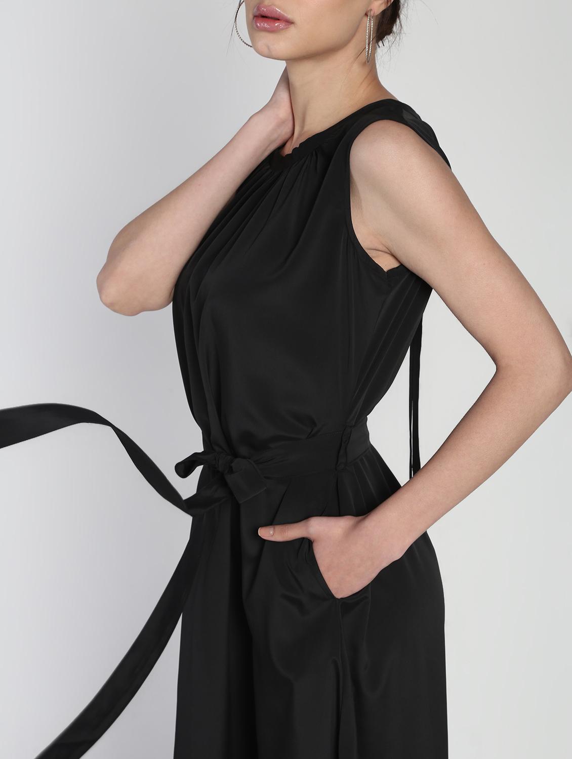 tie knot detail flared dress - 16911304 - Zoom Image - 1