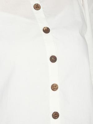 square neck button-up top - 16911305 - Standard Image - 6