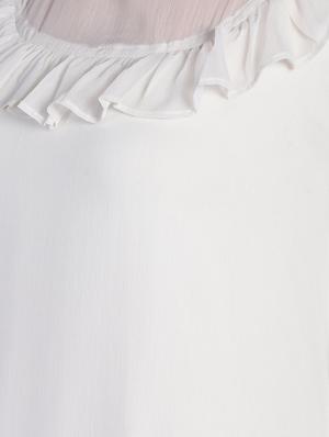 sheer panel frill detail a-line dress - 16911312 - Standard Image - 5