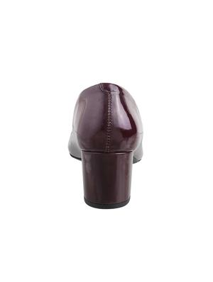 maroon slip on pumps - 16911528 - Standard Image - 3