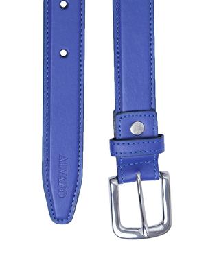 blue leatherette belt - 16911990 - Standard Image - 3