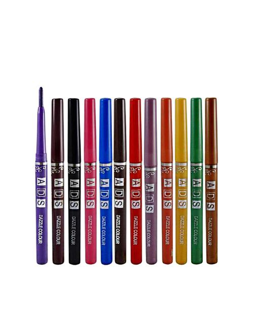 ads dazzle color pack of 12 multicolor eyeliners - 16912037 - Standard Image - 1