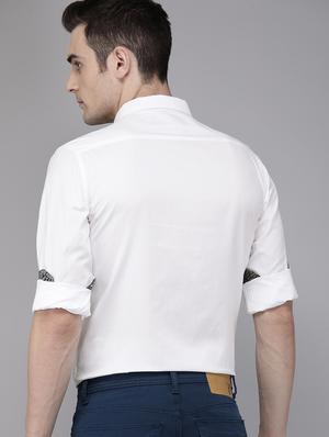 white self design casual shirt - 16912391 - Standard Image - 3