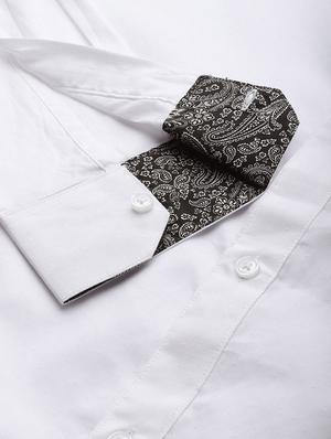 white self design casual shirt - 16912391 - Standard Image - 4