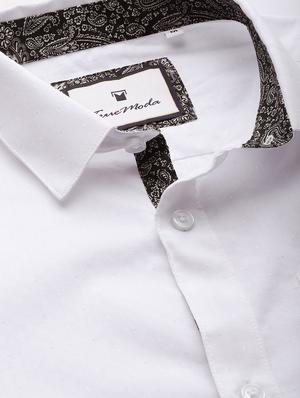 white self design casual shirt - 16912391 - Standard Image - 5