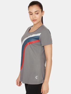 round neck printed sports tee - 16912423 - Standard Image - 2