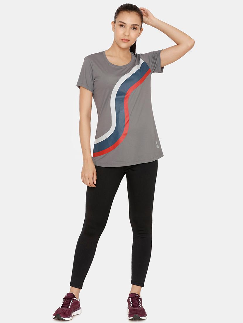 round neck printed sports tee - 16912423 - Zoom Image - 4