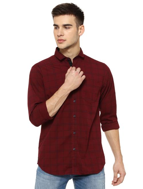 red checkered casual shirt - 16913001 - Standard Image - 1