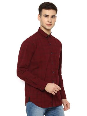 red checkered casual shirt - 16913001 - Standard Image - 2