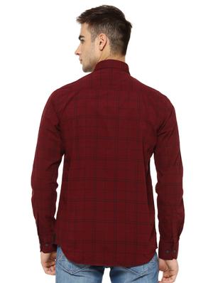 red checkered casual shirt - 16913001 - Standard Image - 3
