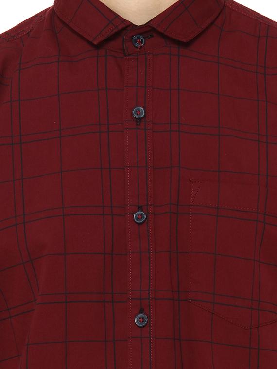 red checkered casual shirt - 16913001 - Zoom Image - 5