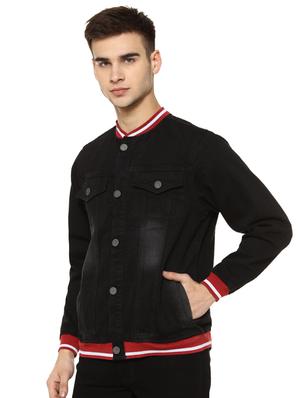 black washed denim jacket - 16913011 - Standard Image - 2
