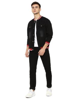 black washed denim jacket - 16913011 - Standard Image - 4