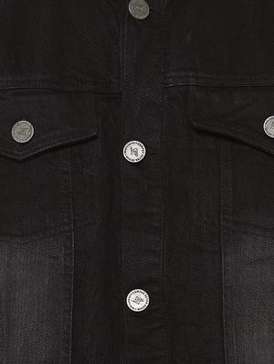 black washed denim jacket - 16913011 - Standard Image - 5