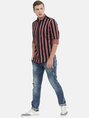 pink striped casual shirt - 16913083 - Standard Image - 4